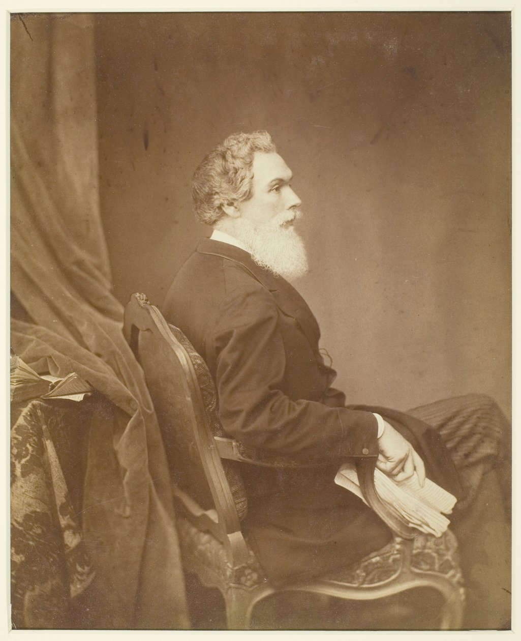 Untitled (Man in Chair, Profile) by Antoine Samuel Adam Salomon