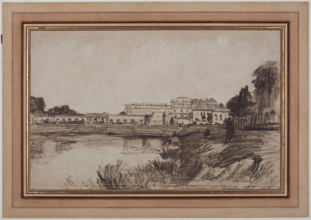 View of Versailles by Antoine Vollon