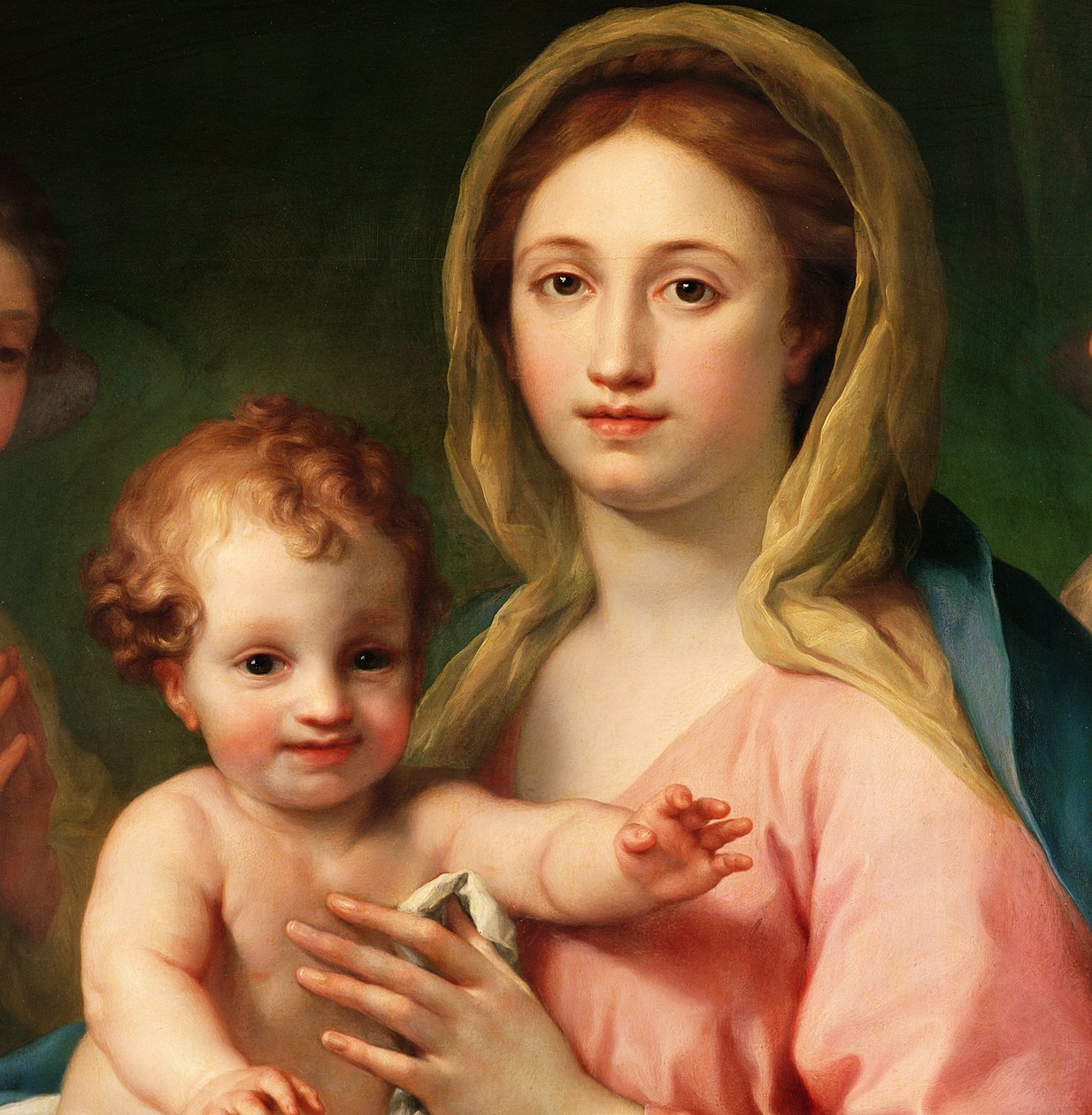 Madonna and Child with Two Angels, 1770-73 (detail) by Anton Raphael Mengs