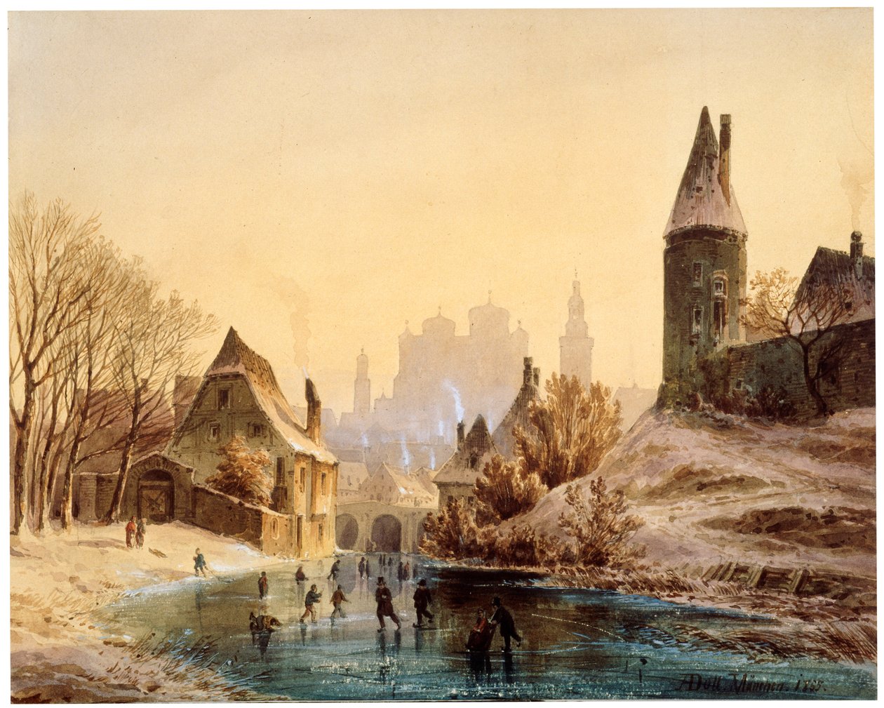 Skating Rink on a River by Anton Doll