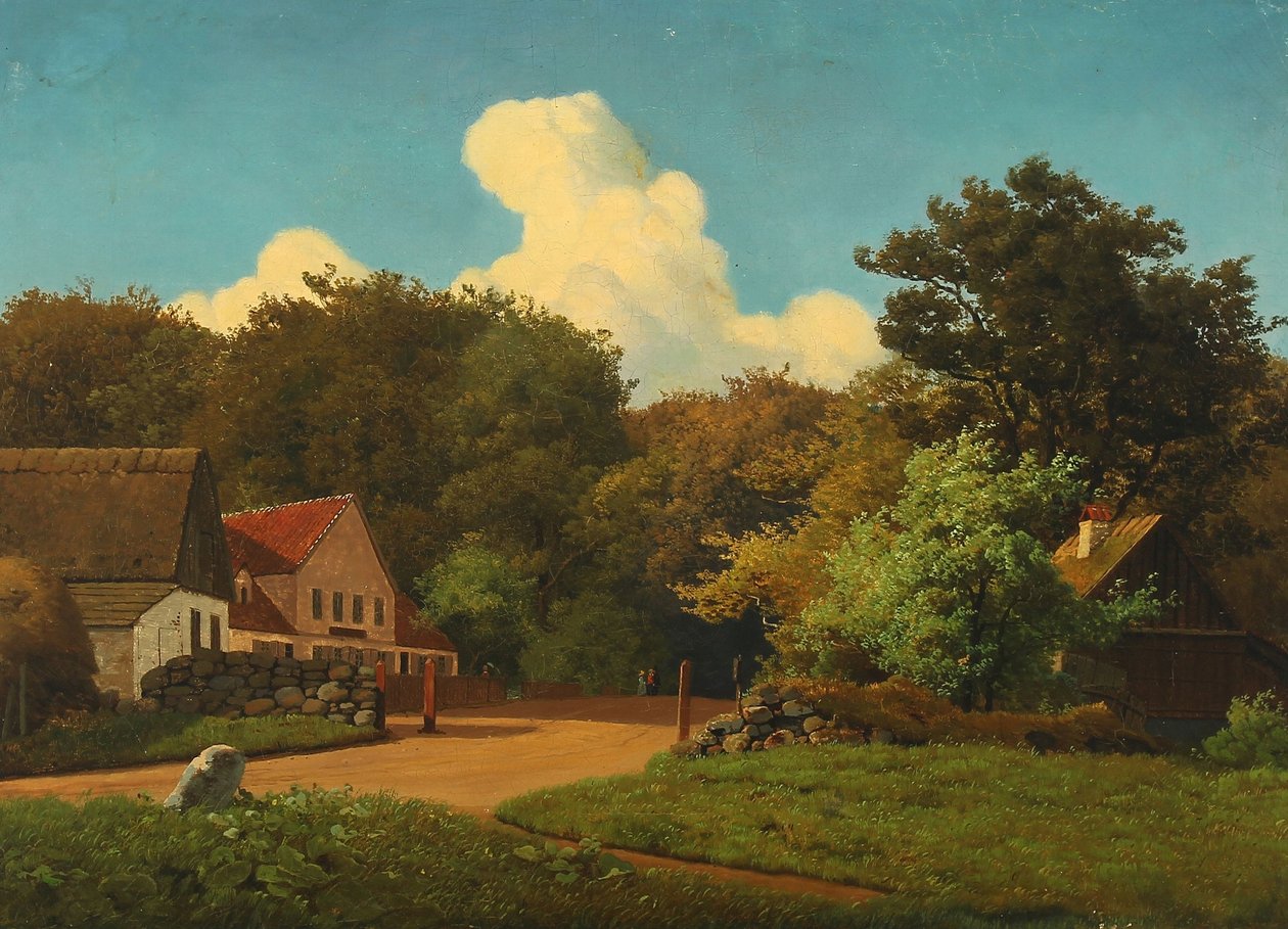 Part of Ermelunden in Dyrehaven by Anton Eduard Kieldrup
