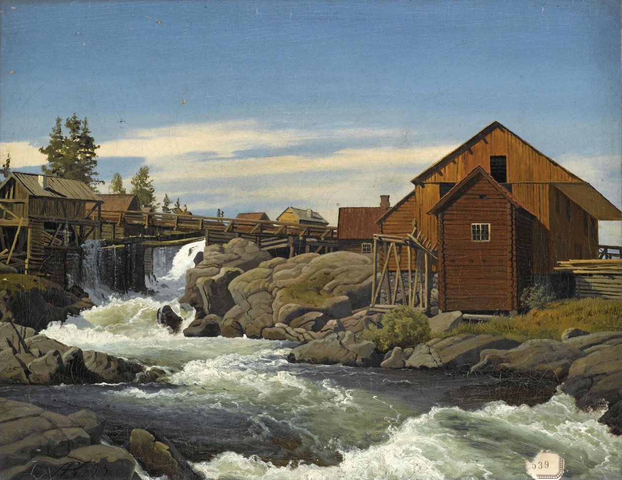 From Hønefoss by Anton Eduard Kieldrup