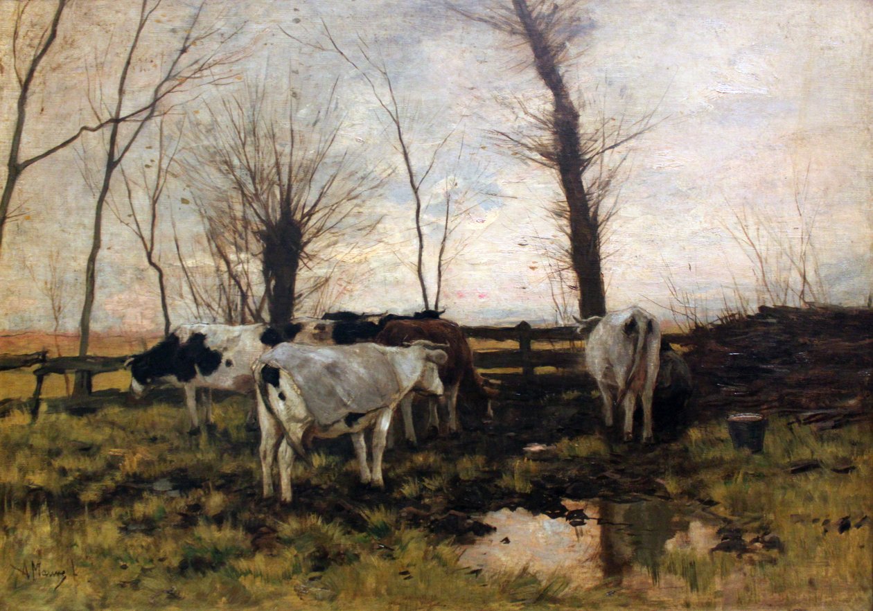 Cows on Pasture by Anton Mauve
