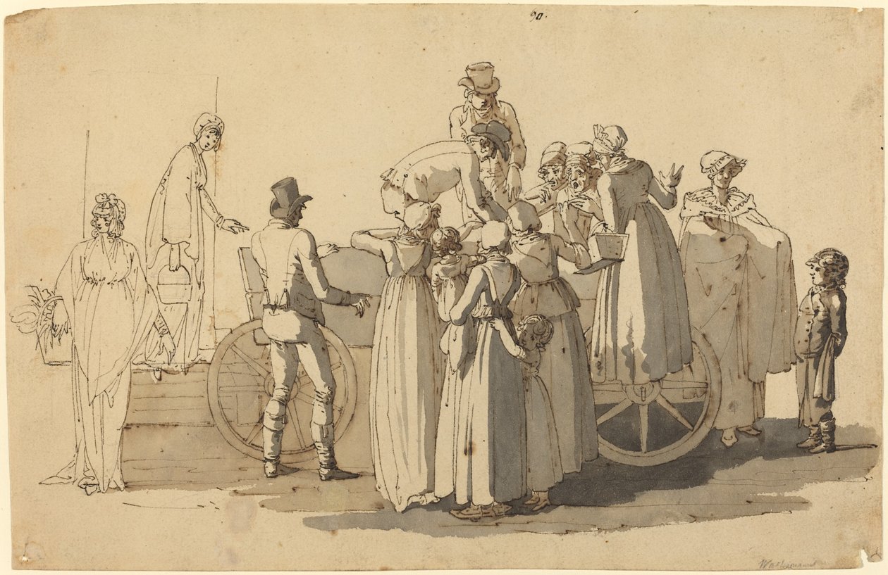 Market Scene by Anton Wachsmann