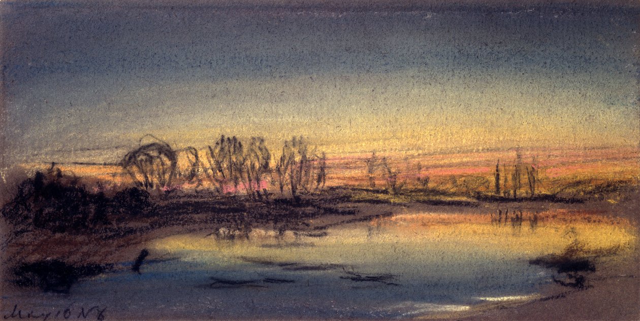 Sunset by Frederick (attr. to) Barnard