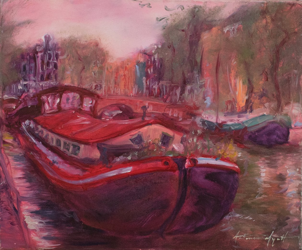 Amsterdam Barge, c.2006 by Antonia Myatt