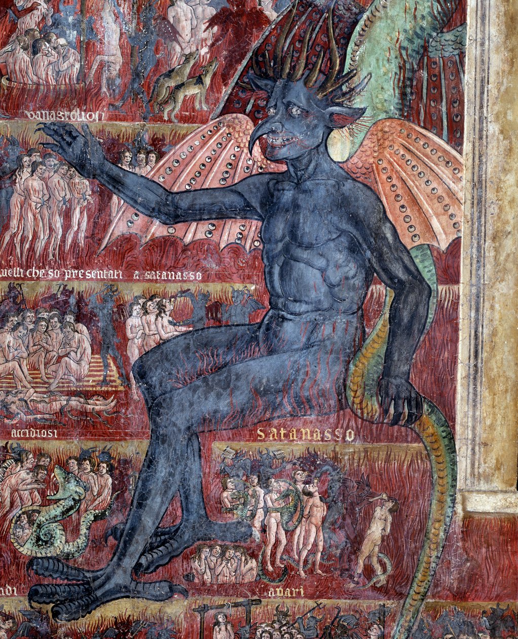 The Devil in Hell (detail) by Antoniazzo Romano