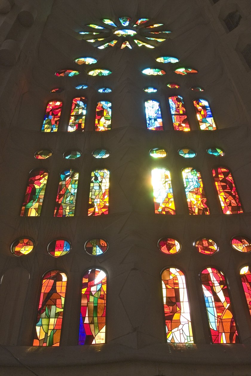 Stained Glass Window by Antonio Gaudi