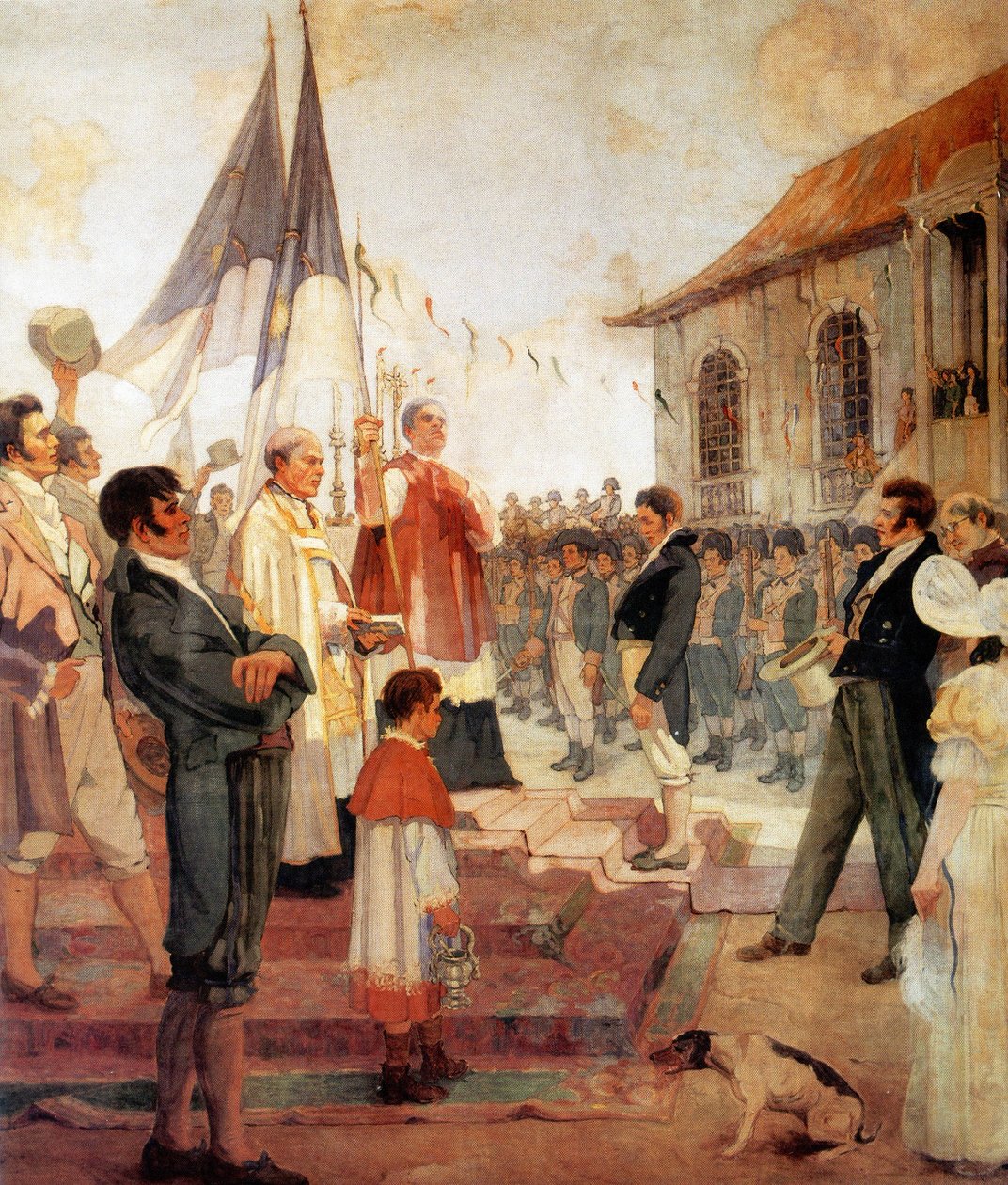 Blessing of the Flags of the 1817 Revolution by Antonio Parreiras