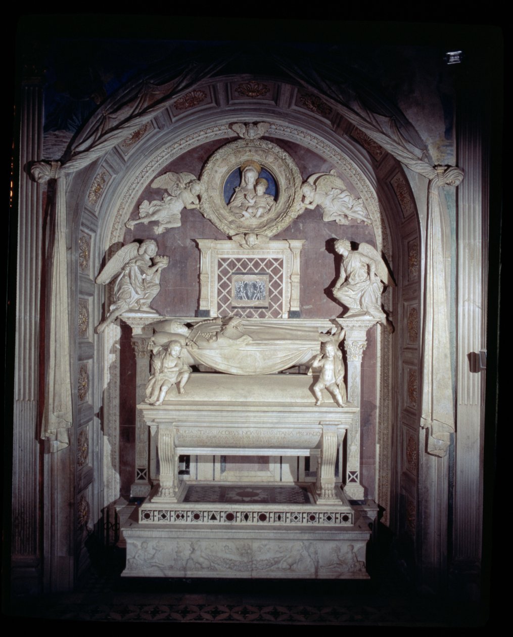 The Tomb of the Cardinal of Portugal, 1460-6 by Antonio Rossellino