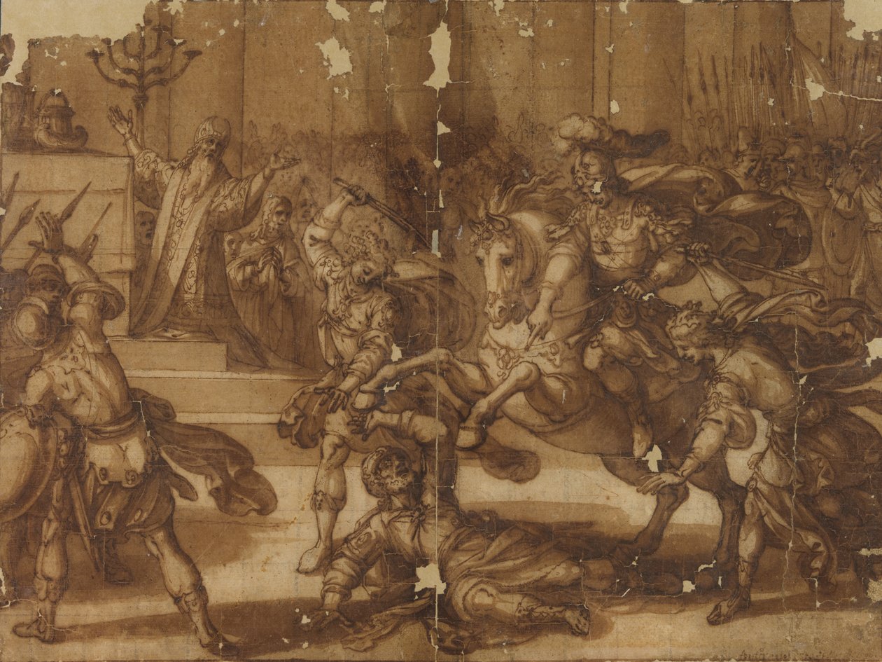 The Expulsion of Heliodorus from the Temple by Antonio Tempesta