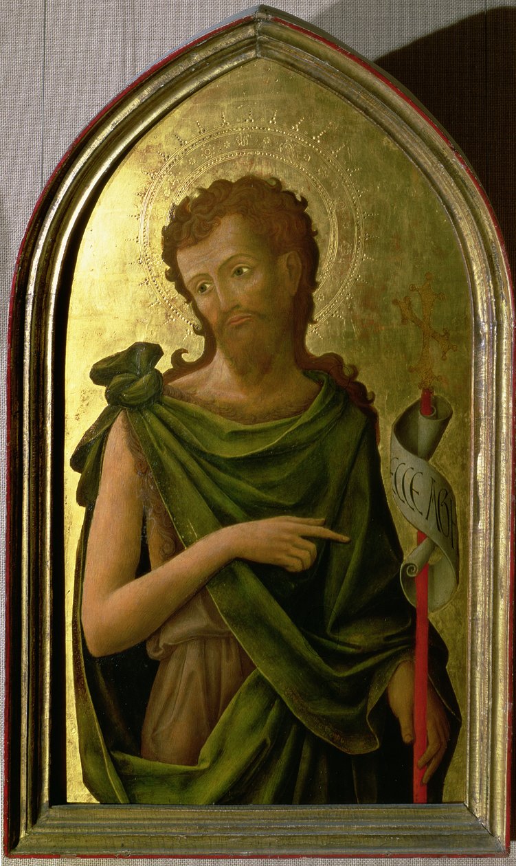 St. John the Baptist, panel from a polyptych removed from the church of St. Francesco in Padua by Antonio Vivarini