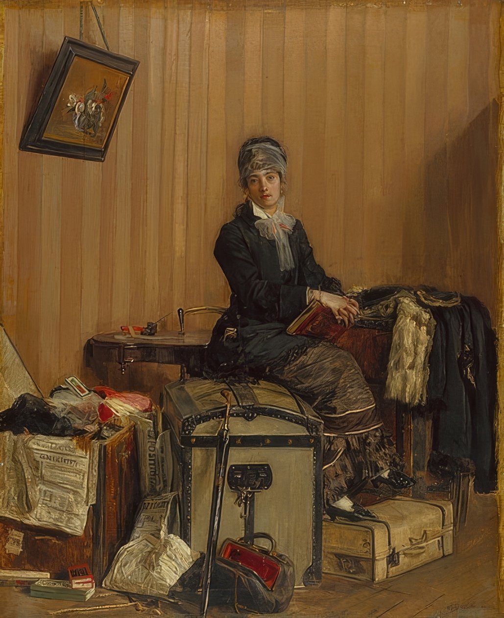 At the Customs Office by Antonio Mancini
