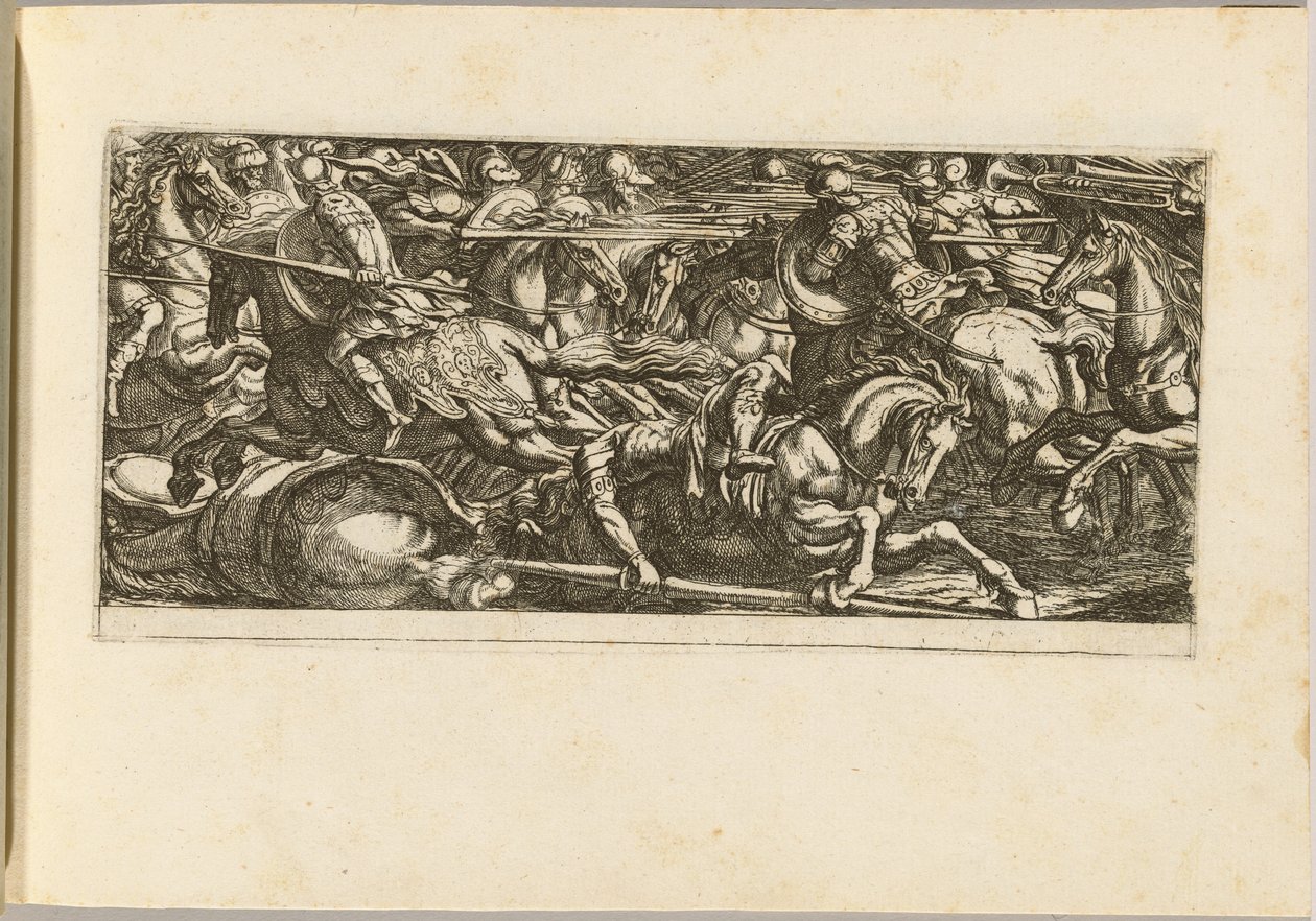 Cavalry Attack with Soldiers Fleeing by Antonio Tempesta