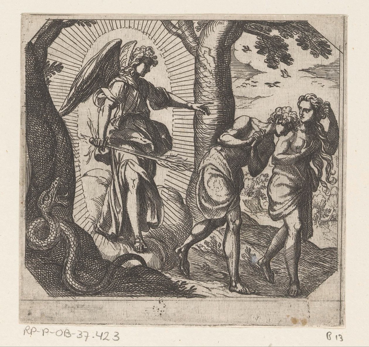 Expulsion from Paradise by Antonio Tempesta