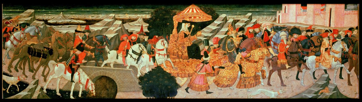 The Triumphal Procession of the Queen of Sheba by Apollonio di Giovanni di Tommaso