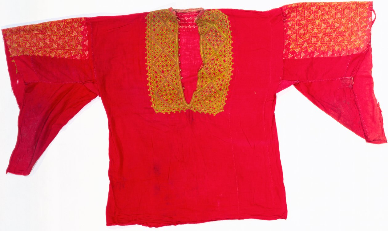 An Embroidered Dress of Red Muslin by Arabic School