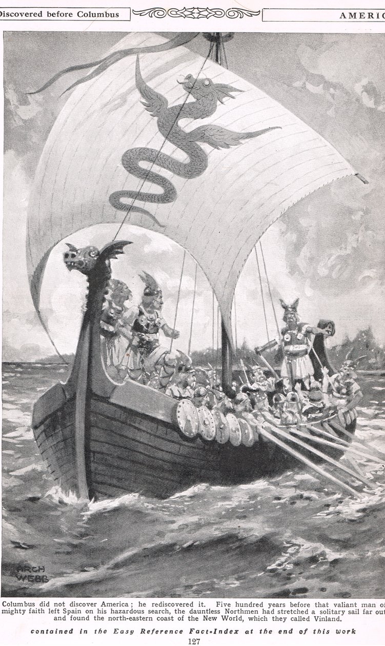 America Discovered Before Columbus, Illustration from 