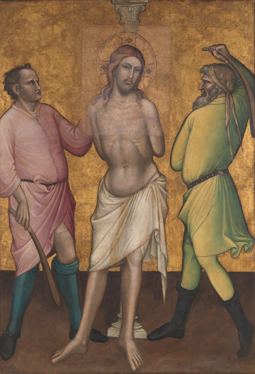 The Flagellation, c.1395-1400 by Aretino Luca Spinello or Spinelli