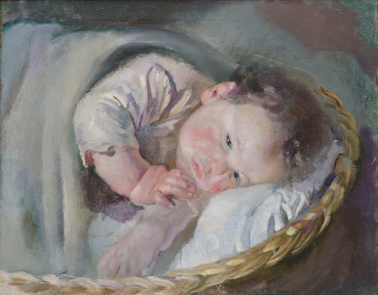 Lillo in the Cradle by Armando Spadini