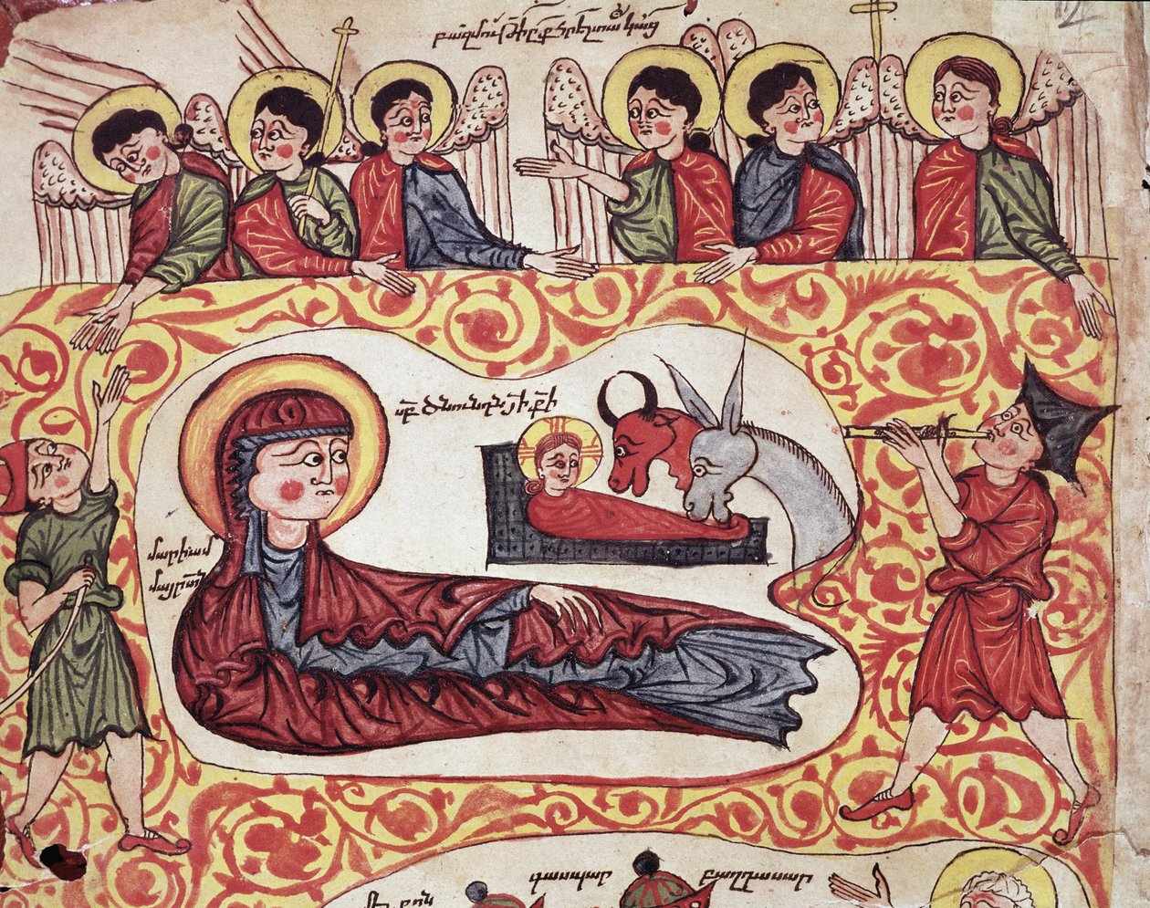 The Adoration of Shepherds (Miniature) by Armenian School
