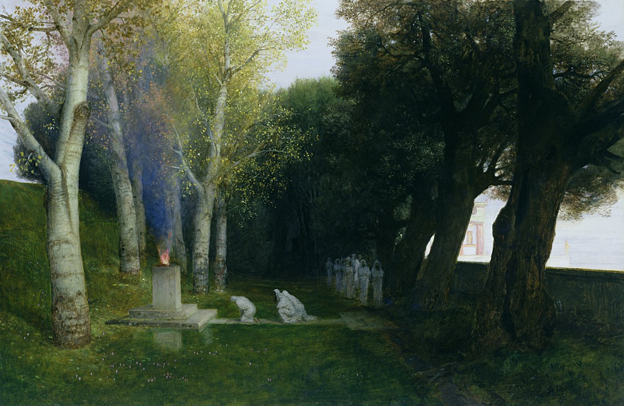 Sacred Grove, 1886 by Arnold Böcklin