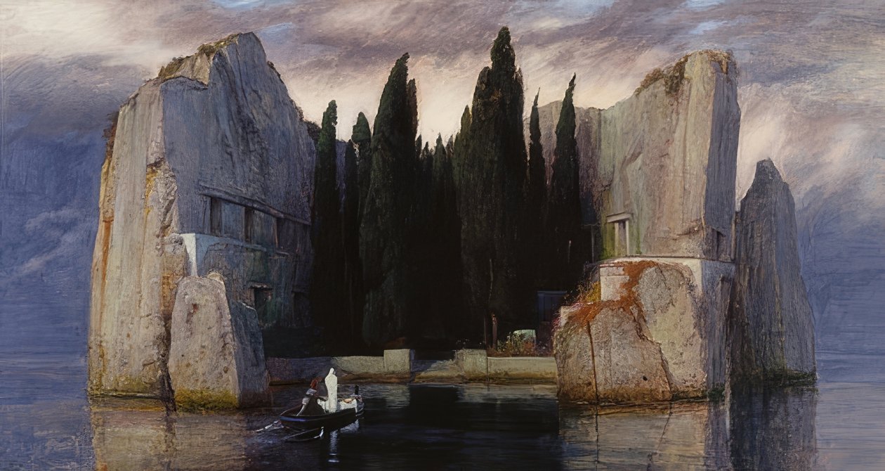 Isle of the Dead. 1883 (Third Version of Five) by Arnold Böcklin