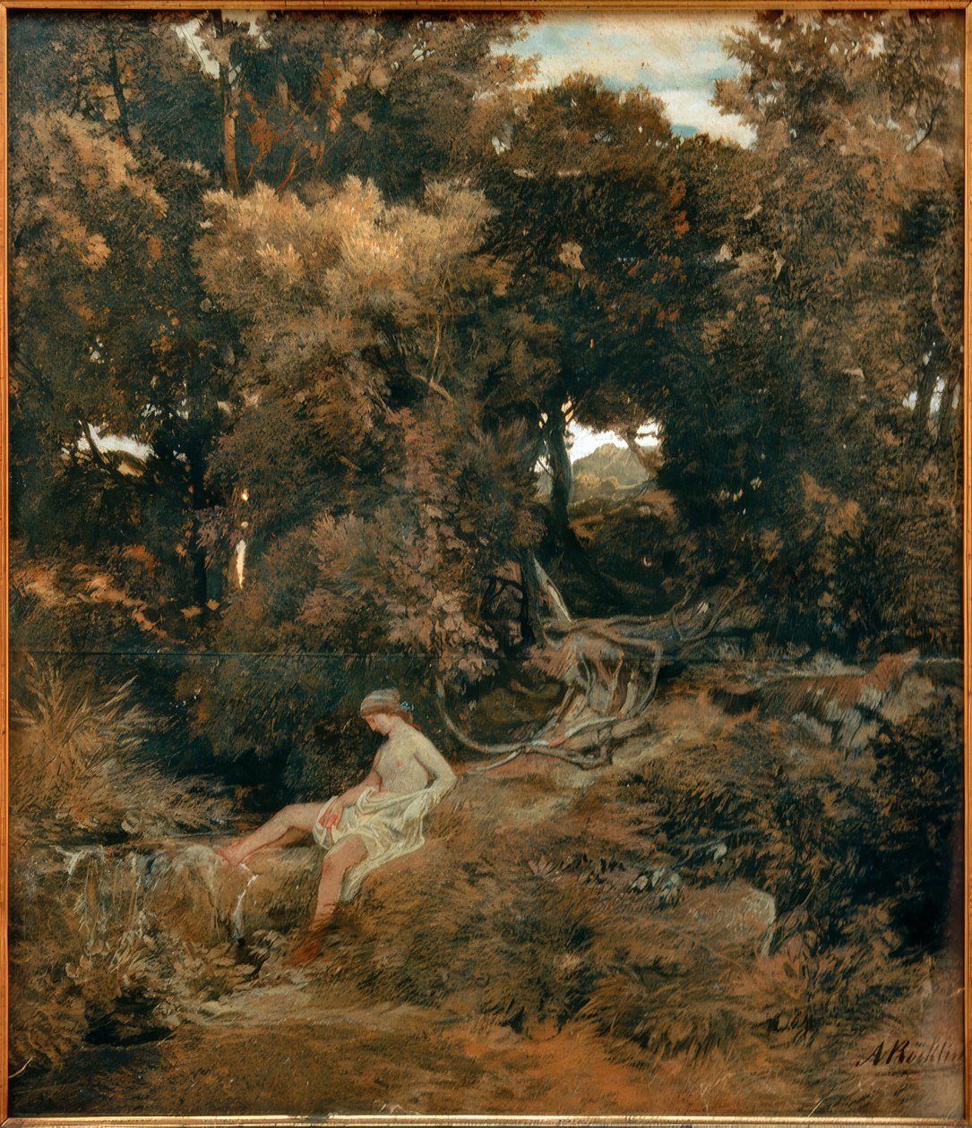 Nymph at the Spring by Arnold Böcklin
