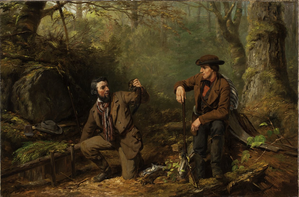 Mink Trapping Prime, 1862 by Arthur Fitzwilliam Tait