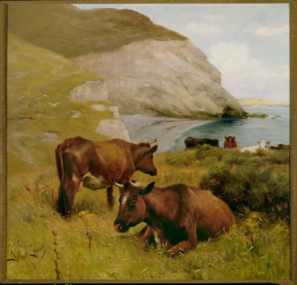 Near Lizard Point, Cornwall by Arthur Lemon