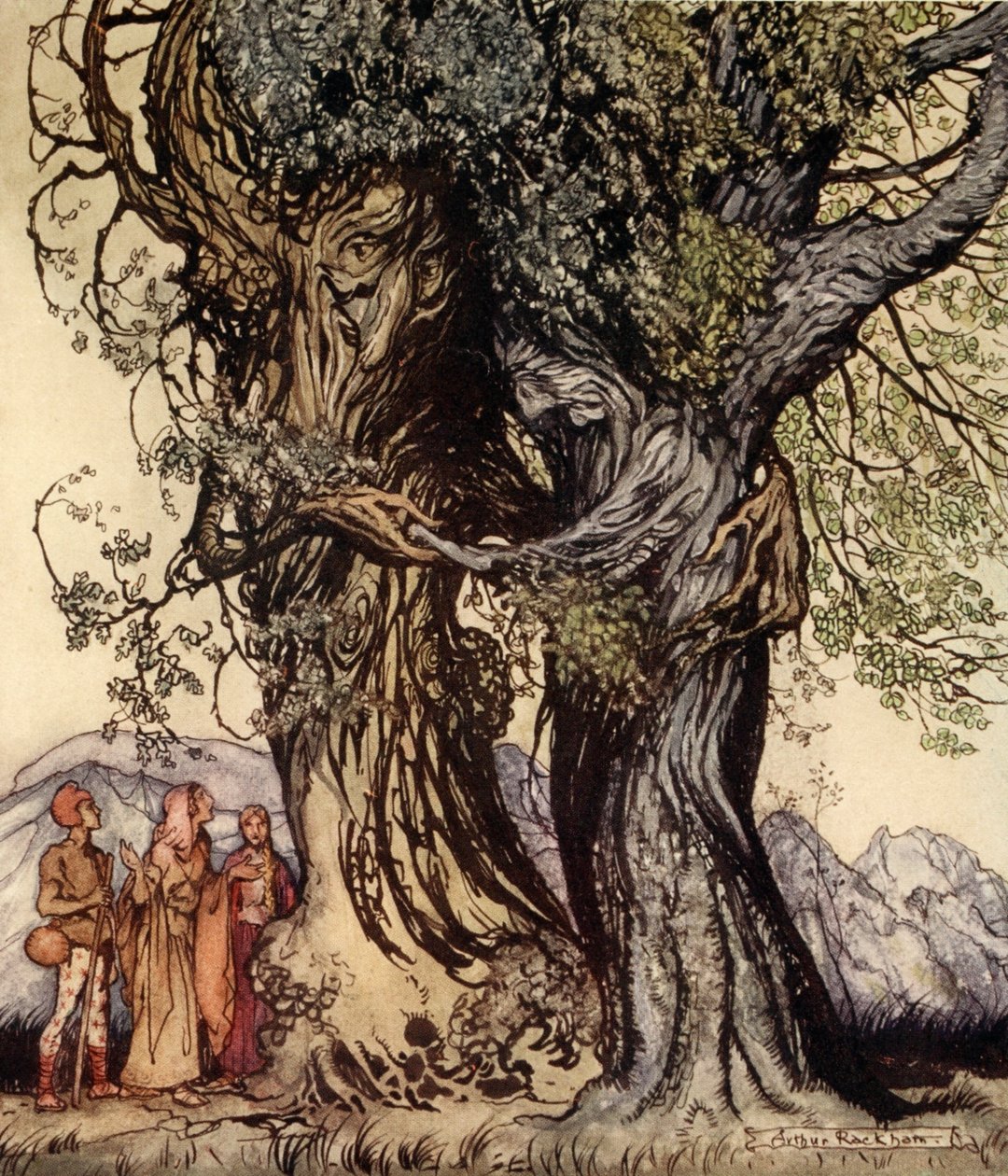 I am old Philemon! murmured the oak, illustration from 