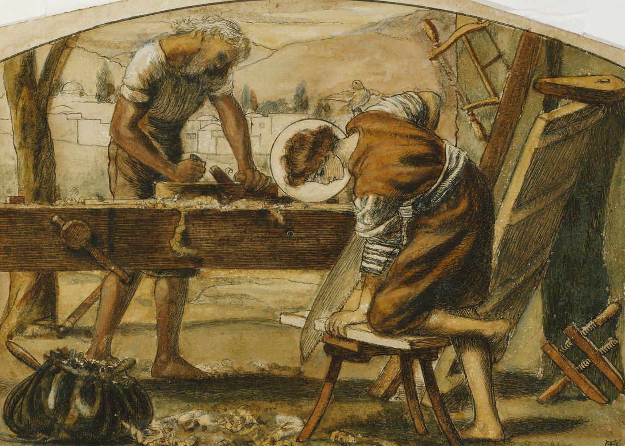 The Carpenter by Arthur Hughes