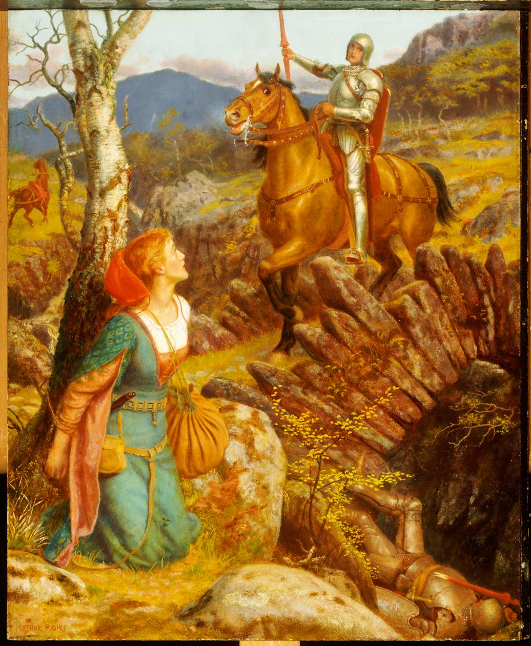 The Overthrowing of the Rusty Night by Arthur Hughes