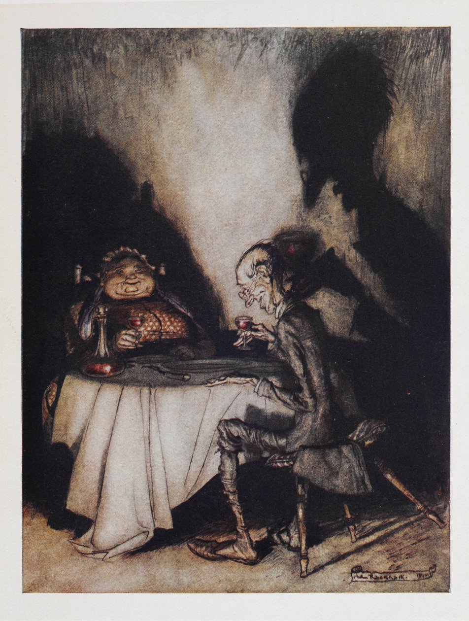 Jack Sprat and his Wife by Arthur Rackham