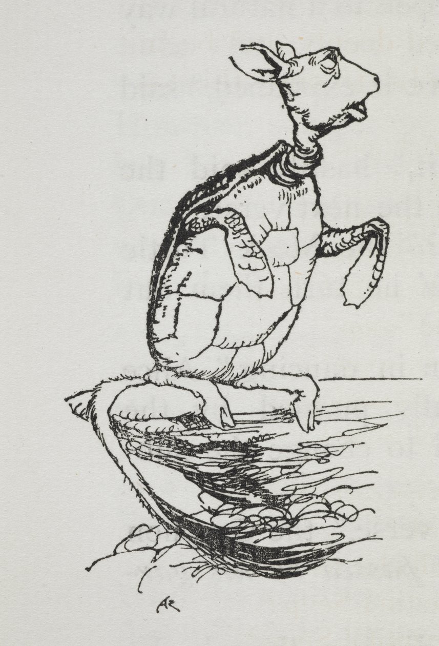 The Mock Turtle by Arthur Rackham