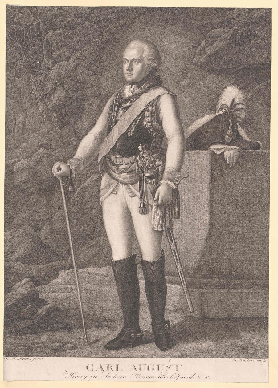 Duke of Saxe-Weimar Eisenach Karl August by Artist Unknown