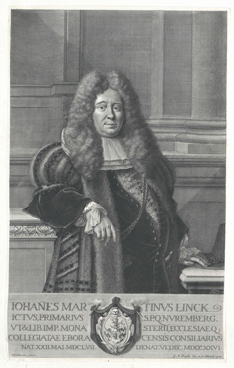 Johann Martin Linck by Artist Unknown