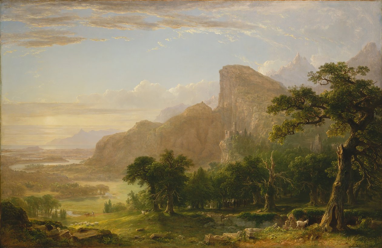 Landscape Scene from Thanatopsis by Asher Brown Durand