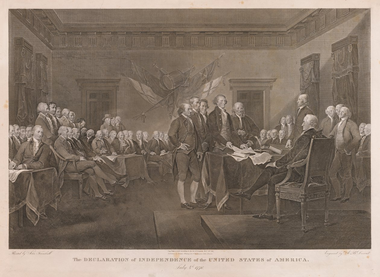 Signing the Declaration of Independence by Asher Brown Durand