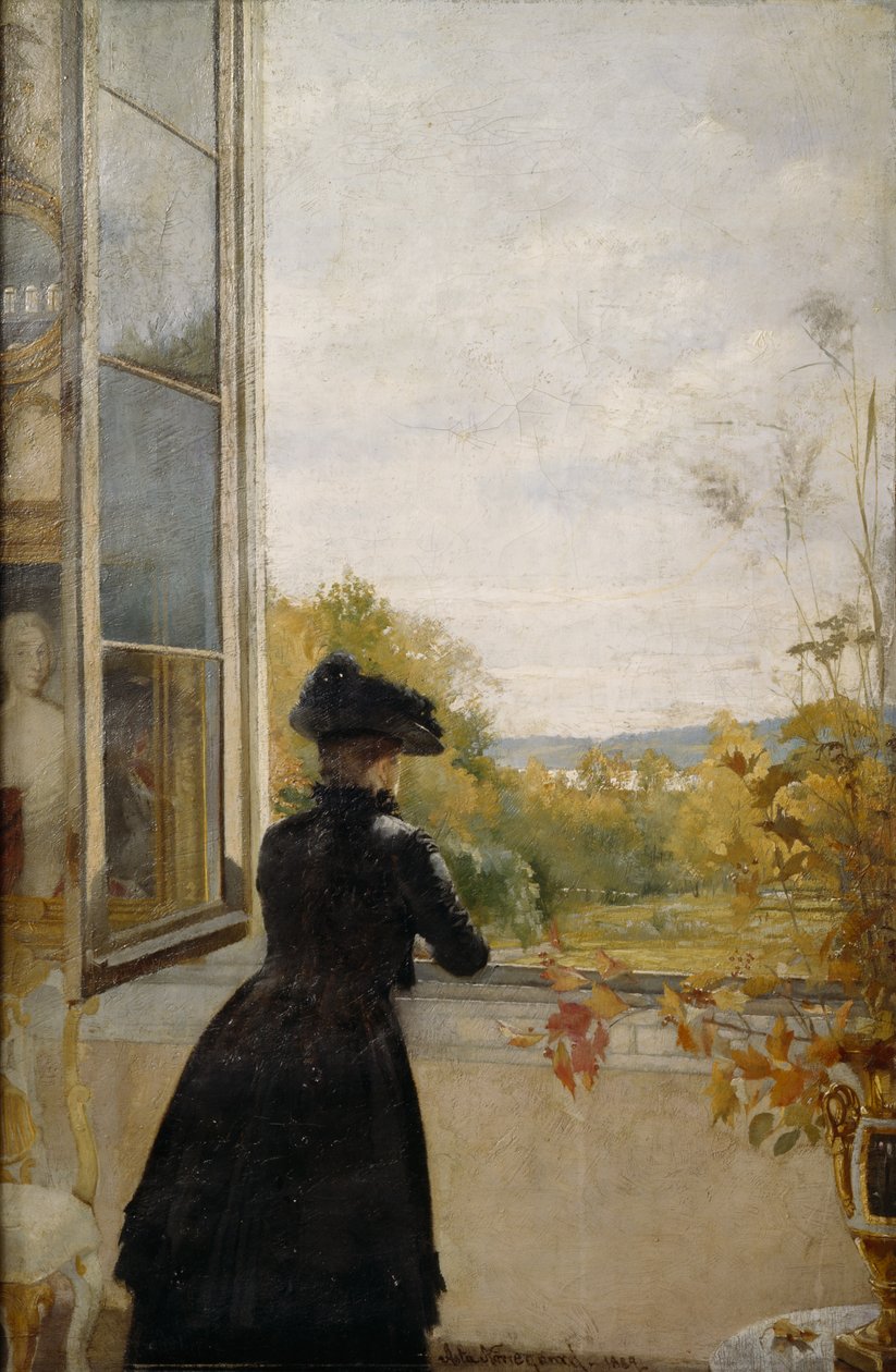 Lady at Open Window by Asta Nørregaard