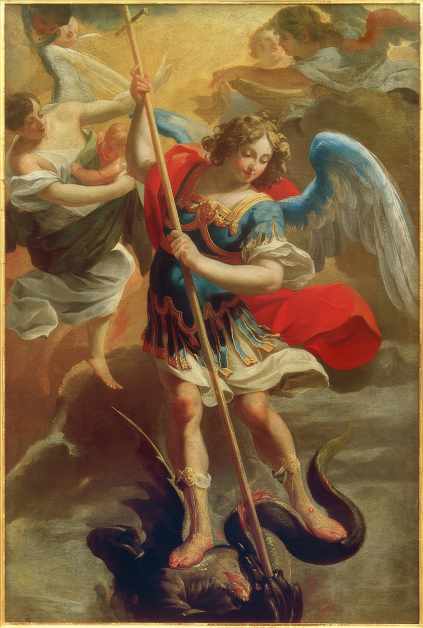 The Archangel Michael by Aubin Vouet