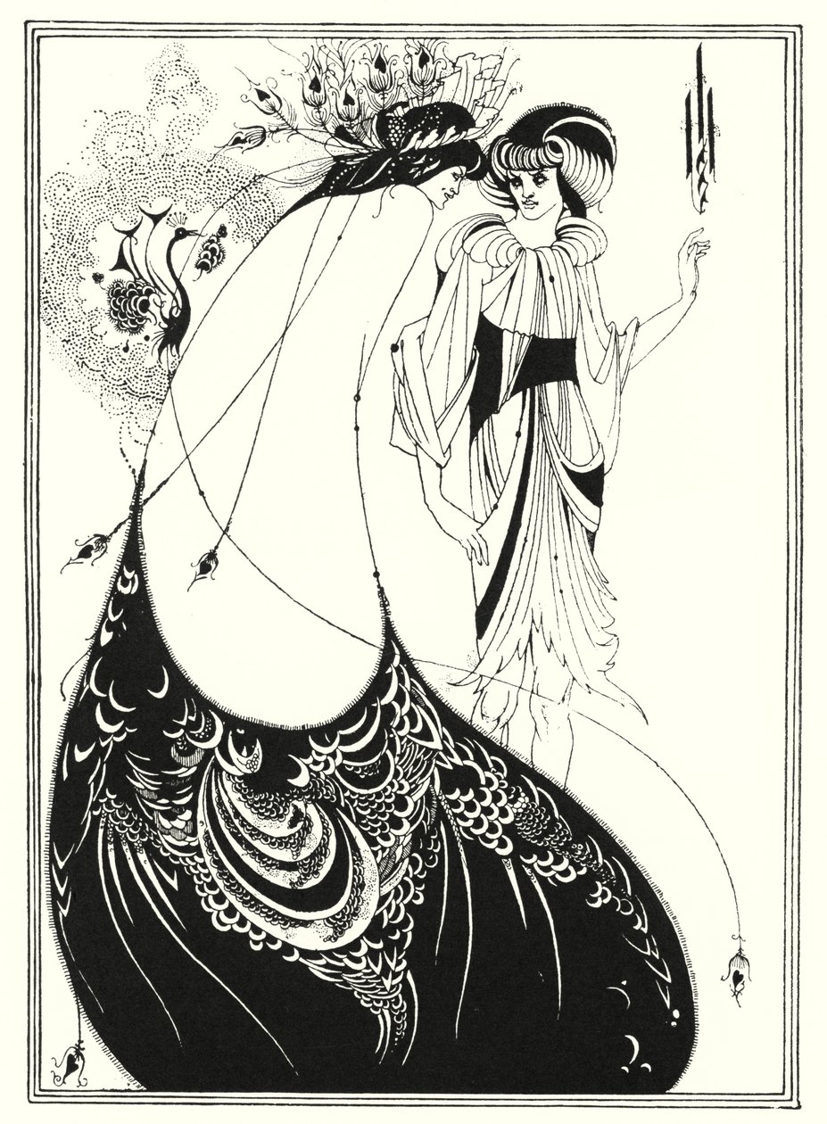 The Peacock Skirt by Aubrey (after) Beardsley