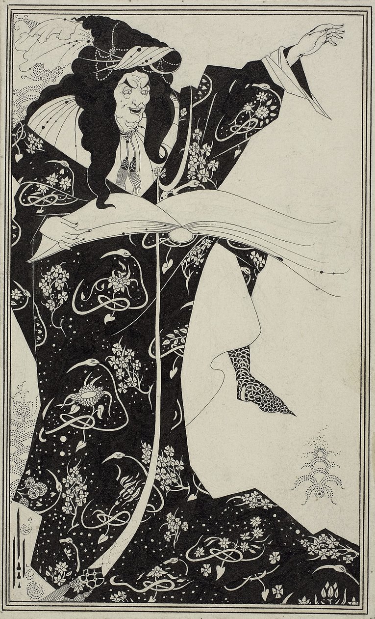 Virgilius the Sorcerer by Aubrey Beardsley