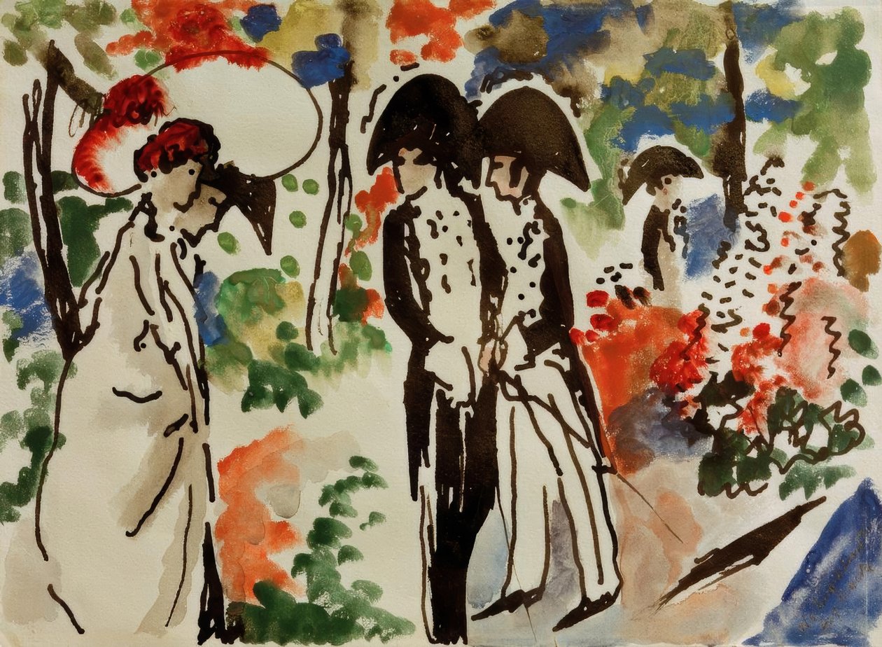 Promenade by August Macke