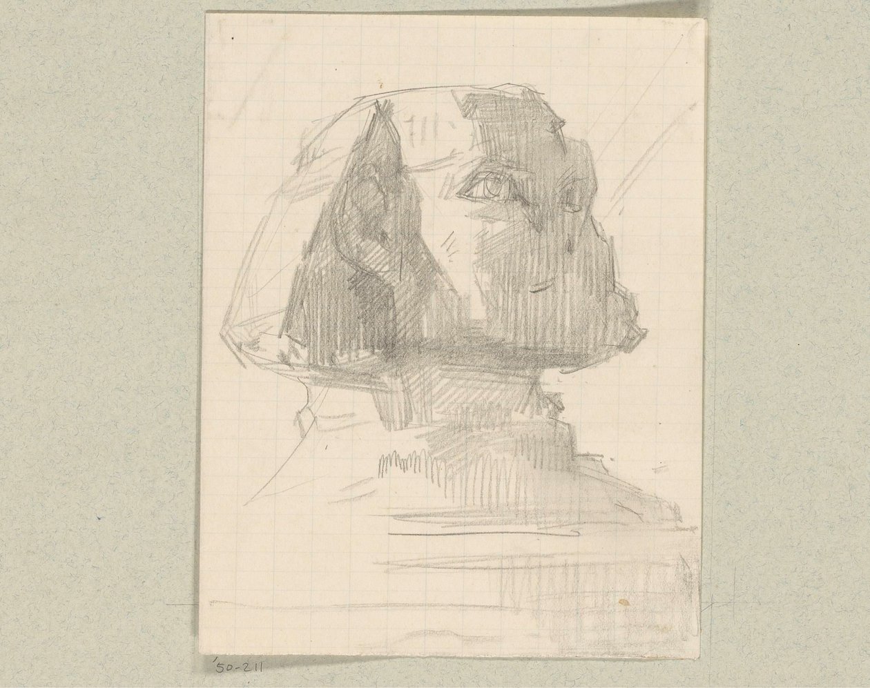 Study of a Sphinx by August Allebe