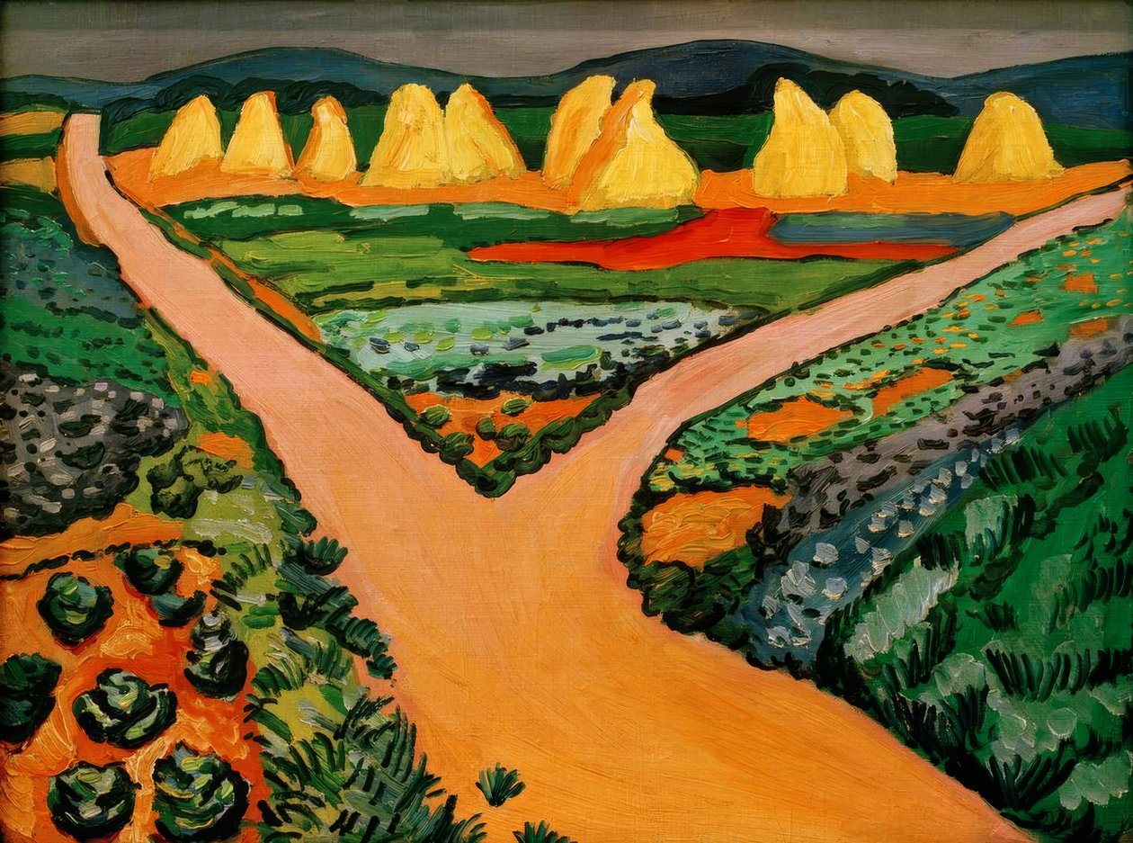 Vegetable Fields by August Macke