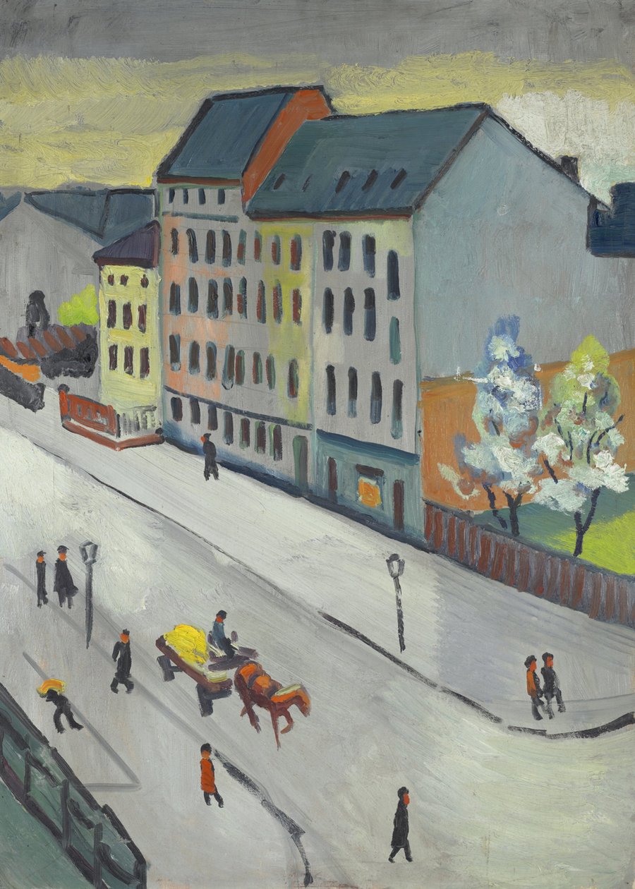 Our Street in Gray by August Macke