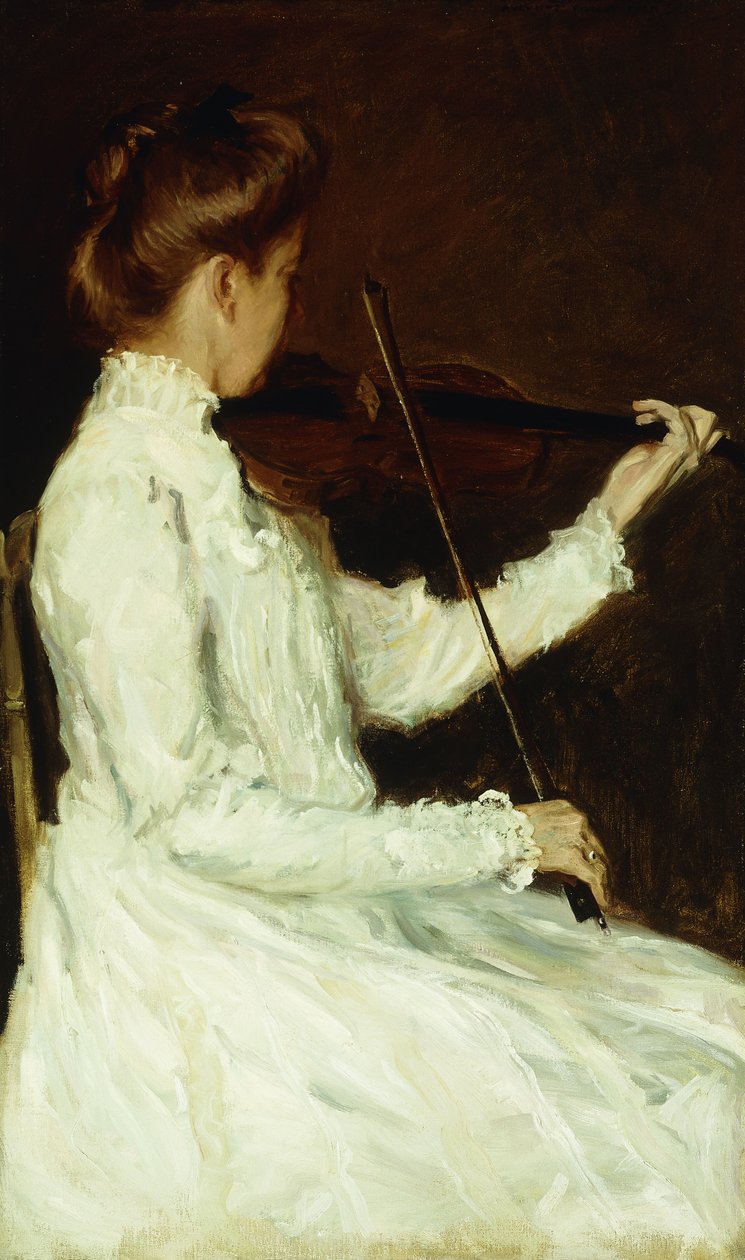 The Violinist by August Vincent Tack