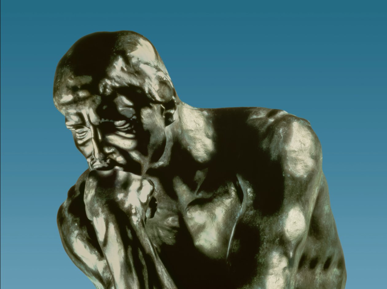 The Thinker (detail) by Auguste Rodin