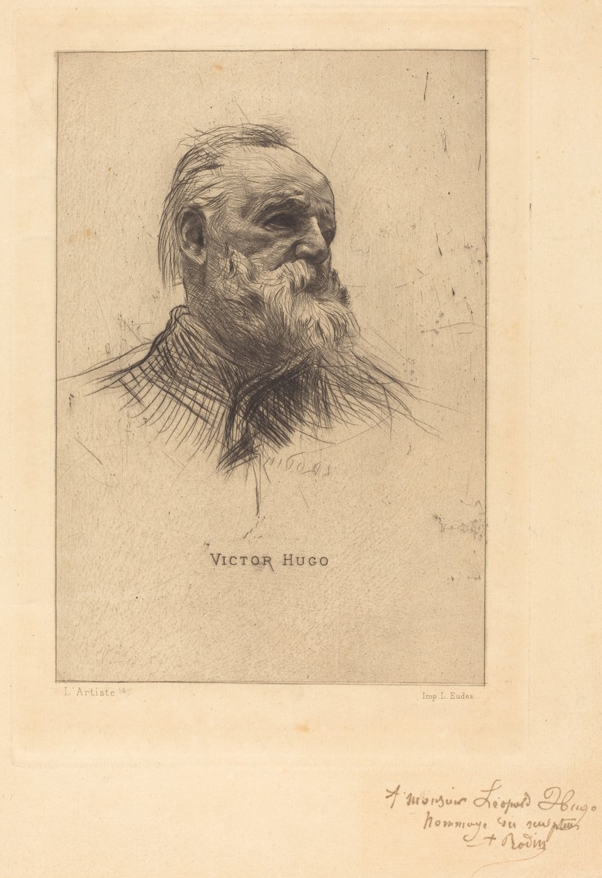 Victor Hugo, Three-Quarter View by Auguste Rodin